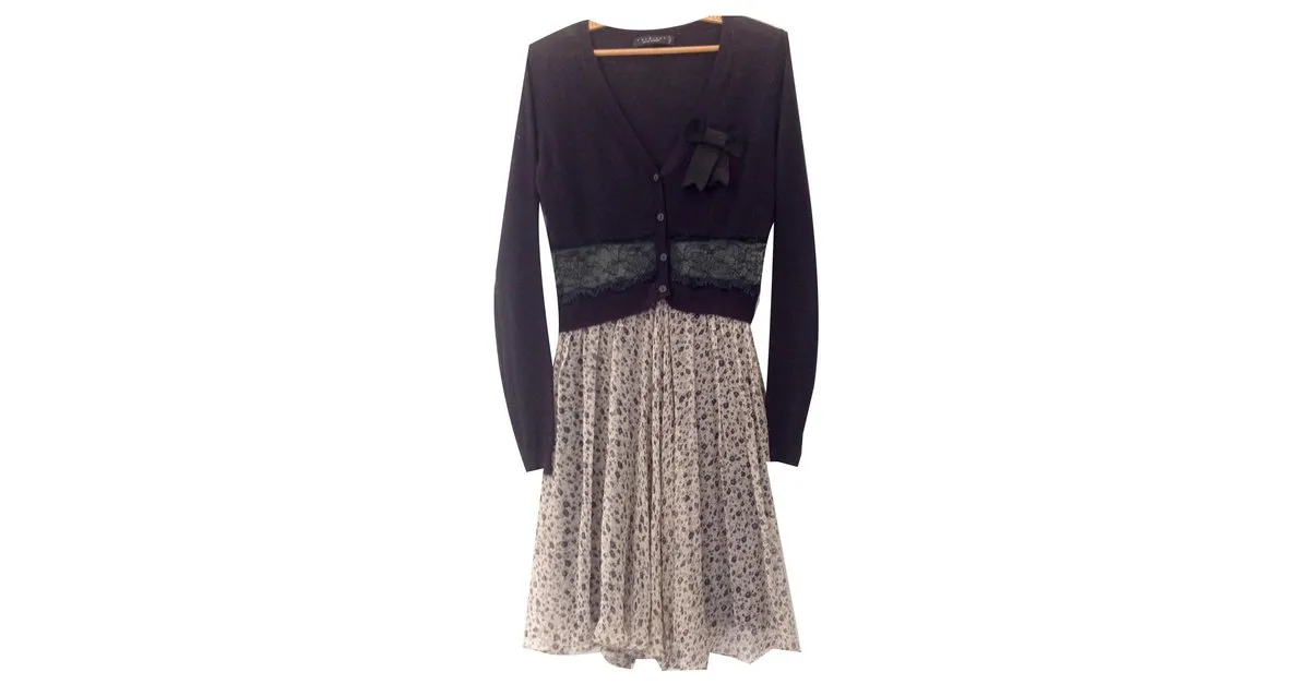 Twin Set Vestido Simona Barbieri - Conjunto Doble Azul marino 
